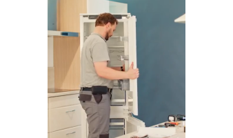 Hướng dẫn đổi bản lề cánh tủ lạnh âm tủ Gorenje